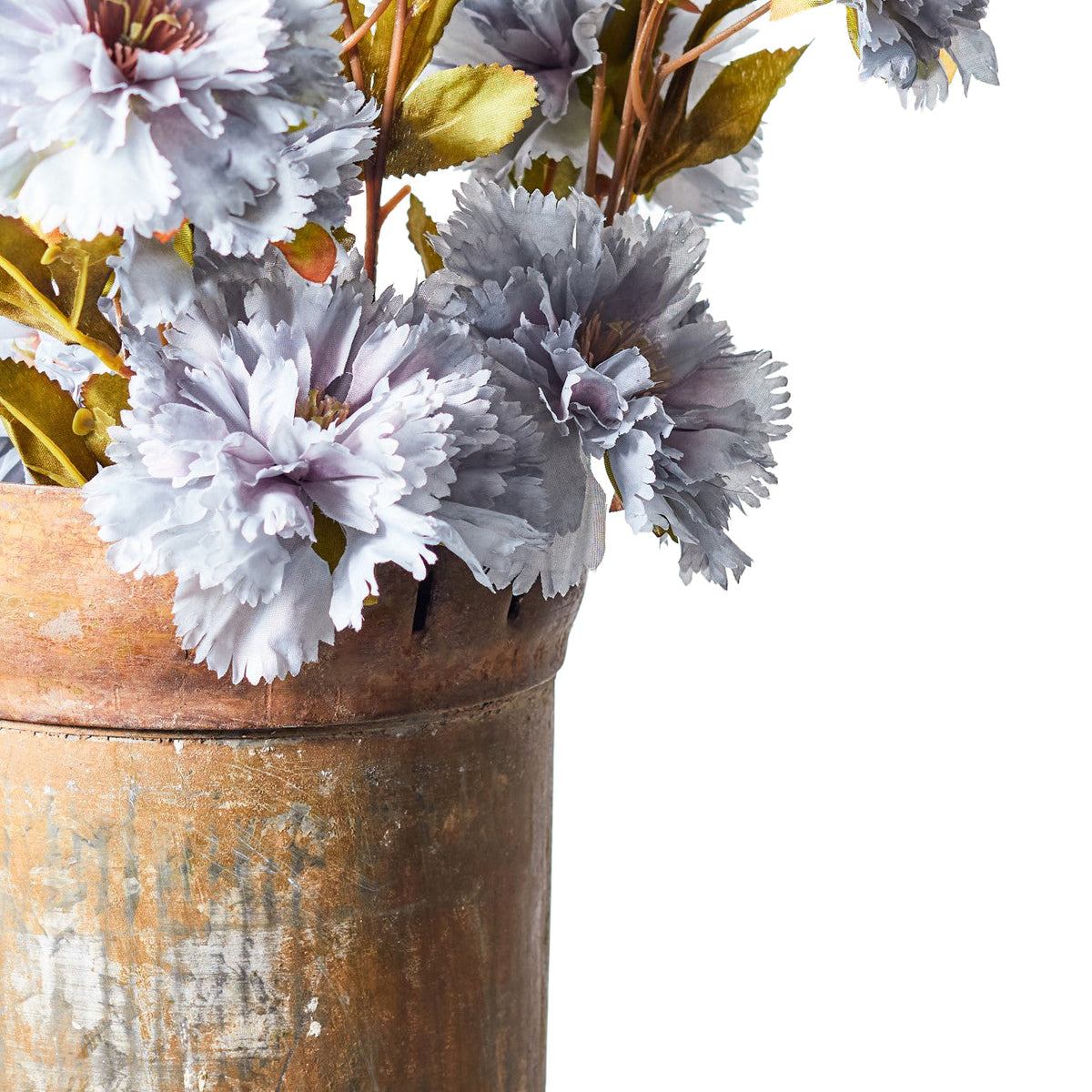 Faux Stem Frilly Poppy Blue