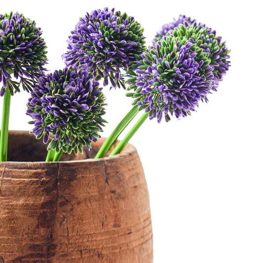 Faux Stem Allium Purple