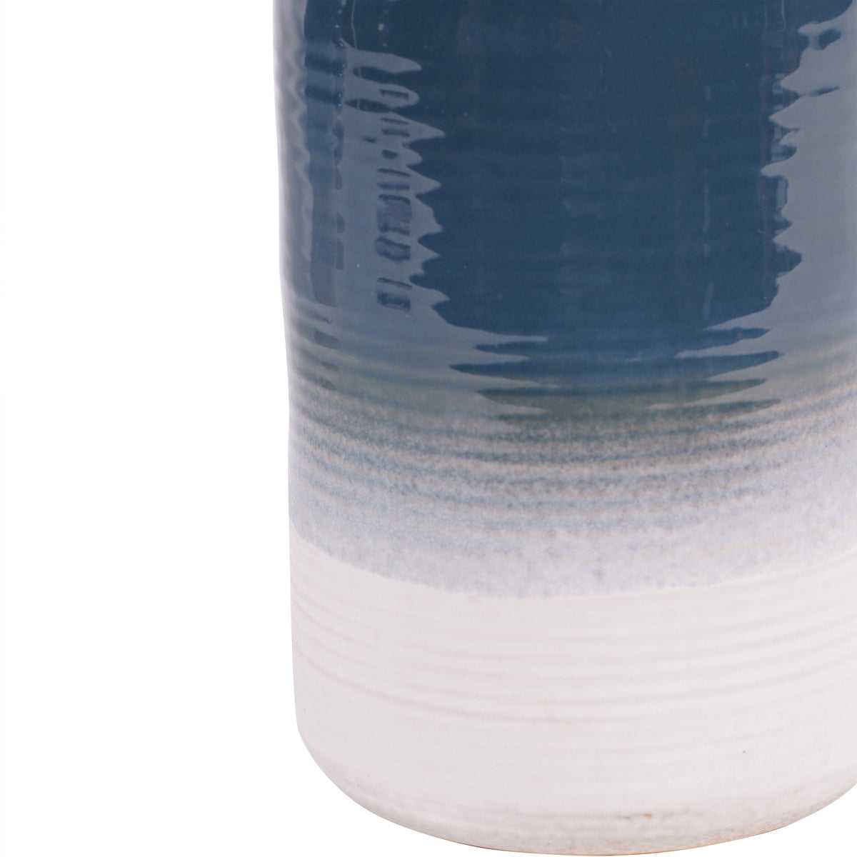 Laura Ashley Blue Laneham Stoneware Vase Large