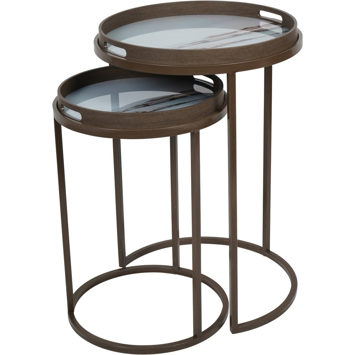 Suffolk Seascape Set of 2 Side Tables