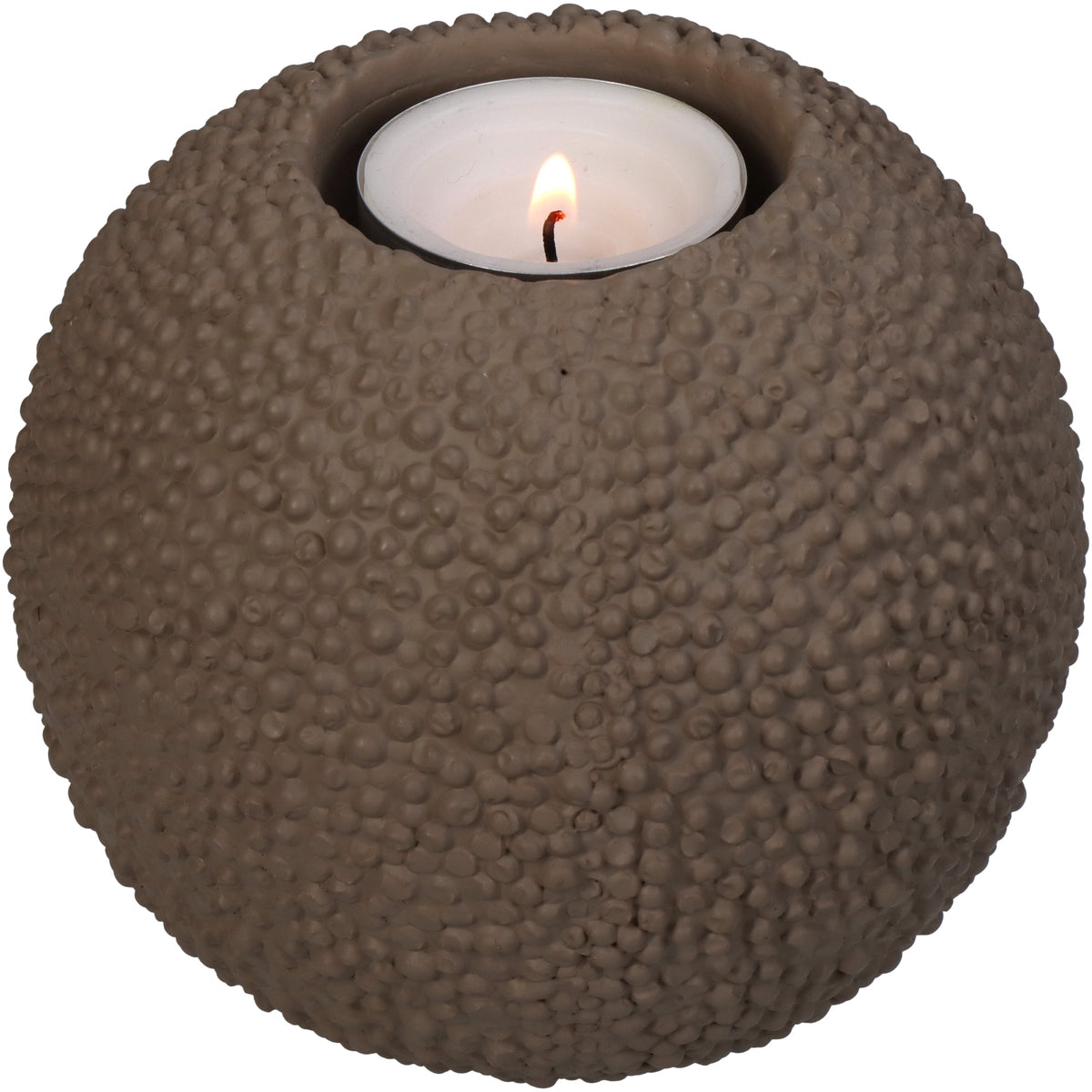 Concrete Ball Small Candle Holder